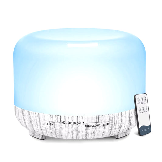 500ML Aromatherapy Oil Diffuser, Auto Shut off (When Water Runs Out) Essential Oil Aroma Diffuser Humidifier for Home Office